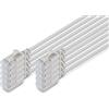Digitus Cavo LAN Cat 6A - 3 m - 10 pezzi - Slim - F/FTP - Grigio | 10 Gbit/s - Schermato - PoE+ - AWG 32/7 - LSZH - Cavo di rete RJ45 - Compatibile con Cat 6 e Cat 7