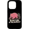 Wombat Burrowing Wildlife Animal Lover Custodia per iPhone 15 Pro Costruito come un piccolo bulldozer Wombat Forza
