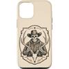 Western Hunting Trails Custodia per iPhone 12/12 Pro Decorazione da esterno con corna di cervo da cowboy