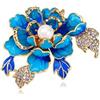 DUNSBY Spilla Fiore Con Strass Spilla con fiori di piante intarsiate da 5 pezzi