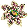 DUNSBY Spilla Fiore Con Strass Spilla con fiori di piante intarsiate da 5 pezzi