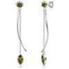 PHNIBIRD Orecchini da Donna di Lunghi Pendenti Orecchini con Peridoto 46mm per Regali di San Valentino Semplice ed Elegante