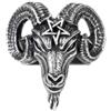Alchemy Gothic Baphomet Unisex Anello standard peltro