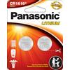 Panasonic CR1616 - Batterie a bottone al litio a lunga durata, 3,0 V, resistenti ai bambini, confezione da 2 batterie