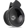 Greensen Obiettivo per Smartphone, Lente Grandangolare e Macro 2 in 1,