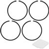 M METERXITY Kit di Anelli per Pistone da 4 Pezzi, 38mm X 1,5mm di Spessore, Set di Anelli per Pistone in Ghisa Sferoidale Standard per Motori Piccoli/Motori/Macchinari [Nero]
