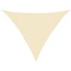 vidaXL Vela Parasole 160 g/m² Crema 3,5x3,5x4,9 m in HDPE