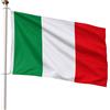 TECHZOCO Bandiera dell'Italia, 90 x 150 cm, bandiera italiana con 2 occhielli in ottone, bandiera della Coppa del Mondo, bandiera del paese per esterni, materiale poliestere, resistente al vento e alla pioggia