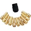 Getdoublerich Set di mandrini per trapano in ottone, 10 pezzi, 0,5-3,2 mm, con dado M8, per utensili rotanti, legno, metallo, plastica