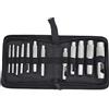 Zoeyilan 12 pezzi di punzonatrice per cinture in pelle in acciaio al carbonio, scalpello manuale, 3-19 mm, como perforatrice profon e resistente per lavori fai te.