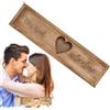 Mimoqk Scatola di test di gravidanza, scatola a forma di cuore, scatola di legno per bambini, scatola di annuncio di prova, scatola di rivelazione della gravidanza, kit di annuncio del bambino,
