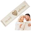 Mimoqk Scatola di test di gravidanza, scatola a forma di cuore, scatola di legno per bambini, scatola di annuncio di prova, scatola di rivelazione della gravidanza, kit di annuncio del bambino,