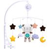 SaiXuan Baby Mobile per culle Giostrina Neonato, Bear Music Box con Musica Rilassante, Sonagli sospesi