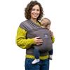 manduca Sling - Fasciatoio Neonato - Marsupio Elastico e per neonati dalla nascita fino a 15 kg - Puro cotone biologico - Slate