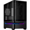 ASUS PRIME AP202 TG BLACK Micro-ATX PC Case Pannello in Vetro Curvo GPU fino ...
