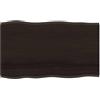 vidaXL Piano Tavolo Marrone Scuro 100x60x2 cm in Rovere Non Trattato