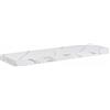 GHVBNMF Mensola da parete in marmo bianco, 80 x 23,5 x 4 cm, mensola sospesa in legno, moderna mensola da parete per soggiorno, camera da letto, cucina e bagno, portata fino a 10 kg, elegante mensola