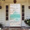 Treer Decorazione per Porta d'Ingresso Interna e Esterna, Decorazione Copertura per Porta con Elastico Striscione da Appendere Coperto Sfondo per Casa Festa, Halloween, Natale (Legno 6,90 * 210cm)
