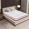 YIDATONG Materasso Viscoelastica 90x190 cm, Altezza 24cm, Materasso Ibrido Memory Foam e Molle Insacchettate, Ergonomico 8 Zone, Media Rigidità, Antibatterico, Traspirante, Anallergico, Certificato Oek-Tex