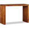 vidaXL Consolle Legno Massello Acacia 110x40x76cm Tavolo Tavolinetto Salotto