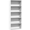 vidaXL Libreria Bianca 80x30x189 cm in Legno Multistrato
