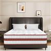 YIDATONG Materasso 90x190 Ortopedico Altezza 25cm, Singolo Materassi letto HR + Blue Lattice, materasso Molle Insacchettate, Rigidità Media, Ergonomico 8 Zona Comfort, Anallergico e Antibatterico, Oeko-Tex