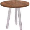 vidaXL Piano del tavolo Ø 60 x 2,5 cm Rotondo Marrone Chiaro