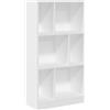 vidaXL Libreria Bianca 57x28,5x107,5 cm in Legno Multistrato
