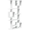 vidaXL Libreria Bianca 92x29x188 cm in Legno Multistrato
