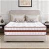 YIDATONG Materasso Singolo 90x190 cm Altezza 24cm, Certificato OEKO-TEX, materasso a Molle e Schiuma, materassi Memory, Media Rigidità H3, Materassi Ortopedico e Ergonomico, Ipoallergenico e Traspirante