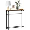 vidaXL Tavolo consolle Rovere artigianale 75 x 19,5 x 75 cm