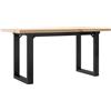 vidaXL Tavolino Salotto Telaio a O 100x50x45,5 cm Legno Pino e Acciaio