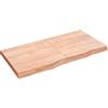 vidaXL Ripiano Muro Marrone 120x60x(2-6) cm Massello Rovere Trattato