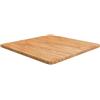 vidaXL Piano Tavolo Quadrato Marrone Chiaro 70x70x2,5 Rovere Trattato