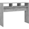 vidaXL Tavolino Consolle Grigio Cemento 105x30x80cm Legno Multistrato