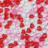 KASESSS 500 Pezzi Mini Sassolini Decorativi per Vasi, Forma del Cuore, Pietre Decorative per Vasi in PS, Rosa, Bianco, Rosso