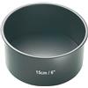 Master Class MasterClass Tortiera / Teglia da Forno Antiaderente Alta con Base Removibile Rotonda, 15 cm (6) - Grigio