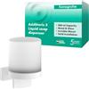 hansgrohe AddStoris S - Dispenser di sapone bagno, dispenser di lozione per montaggio a parete, distributore di sapone liquido, fissaggio nascosto, accessori bagno, bianco opaco, 41765700