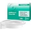 hansgrohe AddStoris S - Portasapone, portasapone per montaggio a parete, fissaggio nascosto, accessori bagno, bianco opaco, 41766700