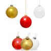 Huoety Ornamenti natalizi gonfiabili, (22,9 cm × 10 pezzi) di palline di Natale di grandi dimensioni, palline decorative natalizie per interni ed esterni, decorazioni per le vacanze, decorazioni per albero