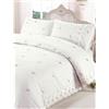 Rapport Home Sophie, con Motivo Floreale in Pizzo Ricamato Set di Biancheria da Letto con copripiumone, in Cotone Poliestere, Bianco, Matrimoniale