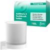 hansgrohe AddStoris S - Portaspazzolino, portaspazzolini da parete, bicchiere porta spazzolino, fissaggio nascosto, accessori bagno, bianco opaco, 41769700