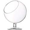 WGVI WGV Clear Slant Cut Bowl Vase on STEM Terrarium Vaso in Vetro, 12,7 cm