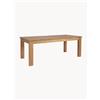 Bizzotto Tavolo da giardino allungabile in legno di teak Zorritos, 220-300 x 100 cm - Legno chiaro