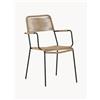 Venture Design Sedia da giardino impilabile con braccioli Lindos -