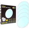 CLAR - Plafoniera LED Soffitto 30 Cm, Plafoniera LED Luce Fredda,Plafoniera LED Ultra Slim, Plafoniera Luminosa, Plafoniera LED Soffitto Bagno, Luce Fredda 6000K, 30W (Pack 5)