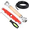 Galerie SV 4 Pezzi Rotella per Zanzariere,Zanzariera Finestra Ricambio Strumento Estrattore per Attrezzi per Installare Schermi Di Finestre e Porte