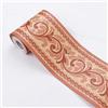 Dostear Bordi Greche Pannelli Adesivi Bordo Adesivo per Pareti Striscia Adesiva Muro Decorativa Greca Adesiva per Parete foglia rossa 10.6 X 1000cm