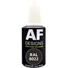 Alex Flittner Designs Penna per ritocchi RAL 8022 Nero-marrone lucido 20ml Penna di riparazione Acrilico Vernice per ritocchi Vernice di riparazione per legno metallo mobili bagno