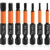 DGUSO 7 Pezzi Set di Punte Magnetiche Esagonali,Set di Cacciaviti a Testa Esagonale,Inserti Torx,Set Testine Magnetiche in Acciaio S2,Sette Diverse Dimensioni H1,5/H2/H2,5/H3/H4/H5/H6